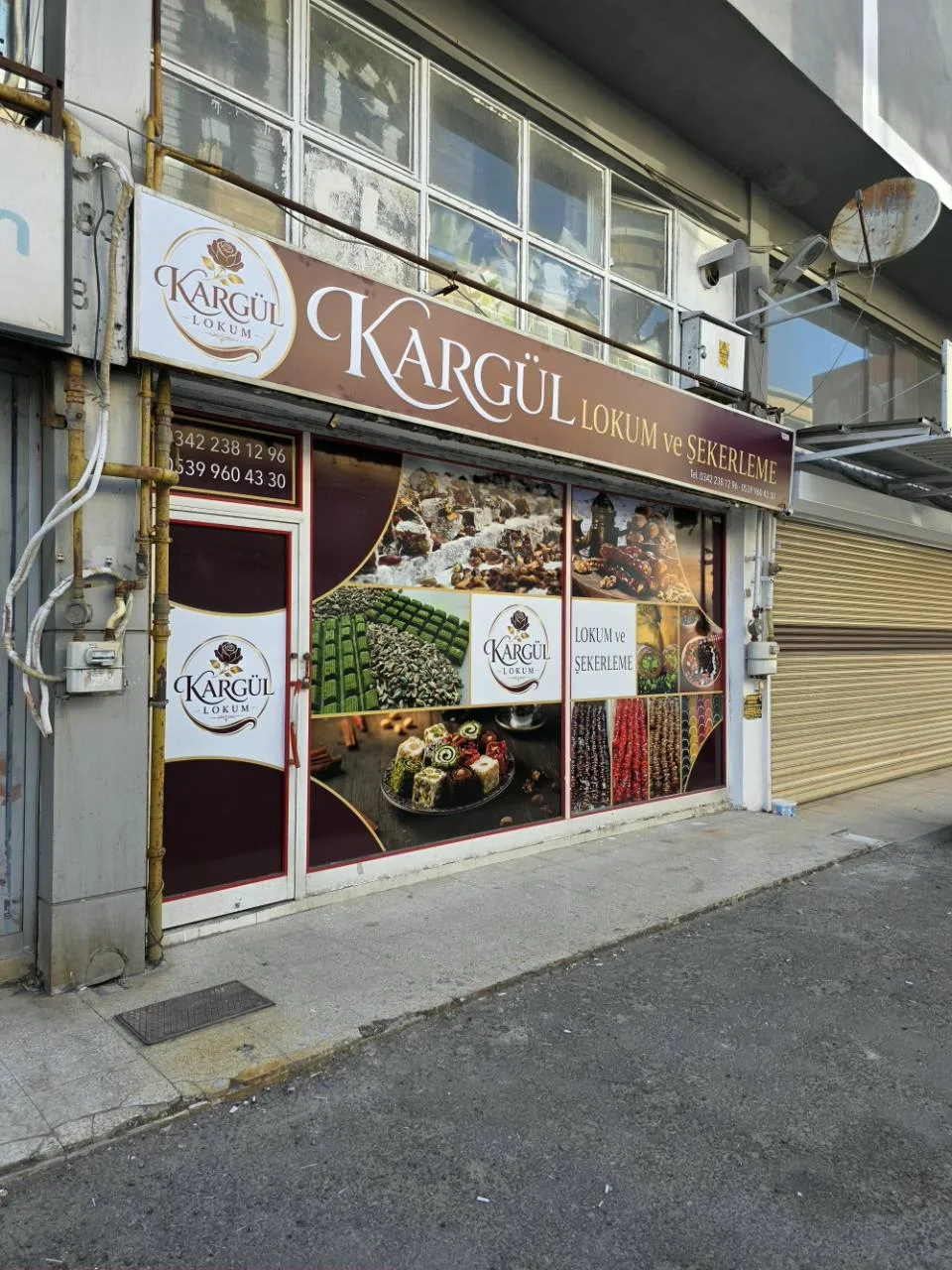 Kargül Lokum Gaziantep mağazasının dış görünümü